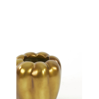 Vaas - Decoratie - 15x15x13.5cm - Paprika Goud